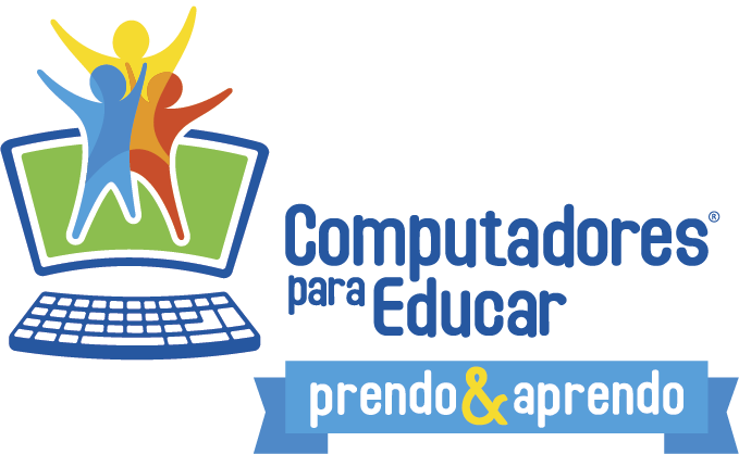 Logo de Computadores para Educar en horizontal con eslogan